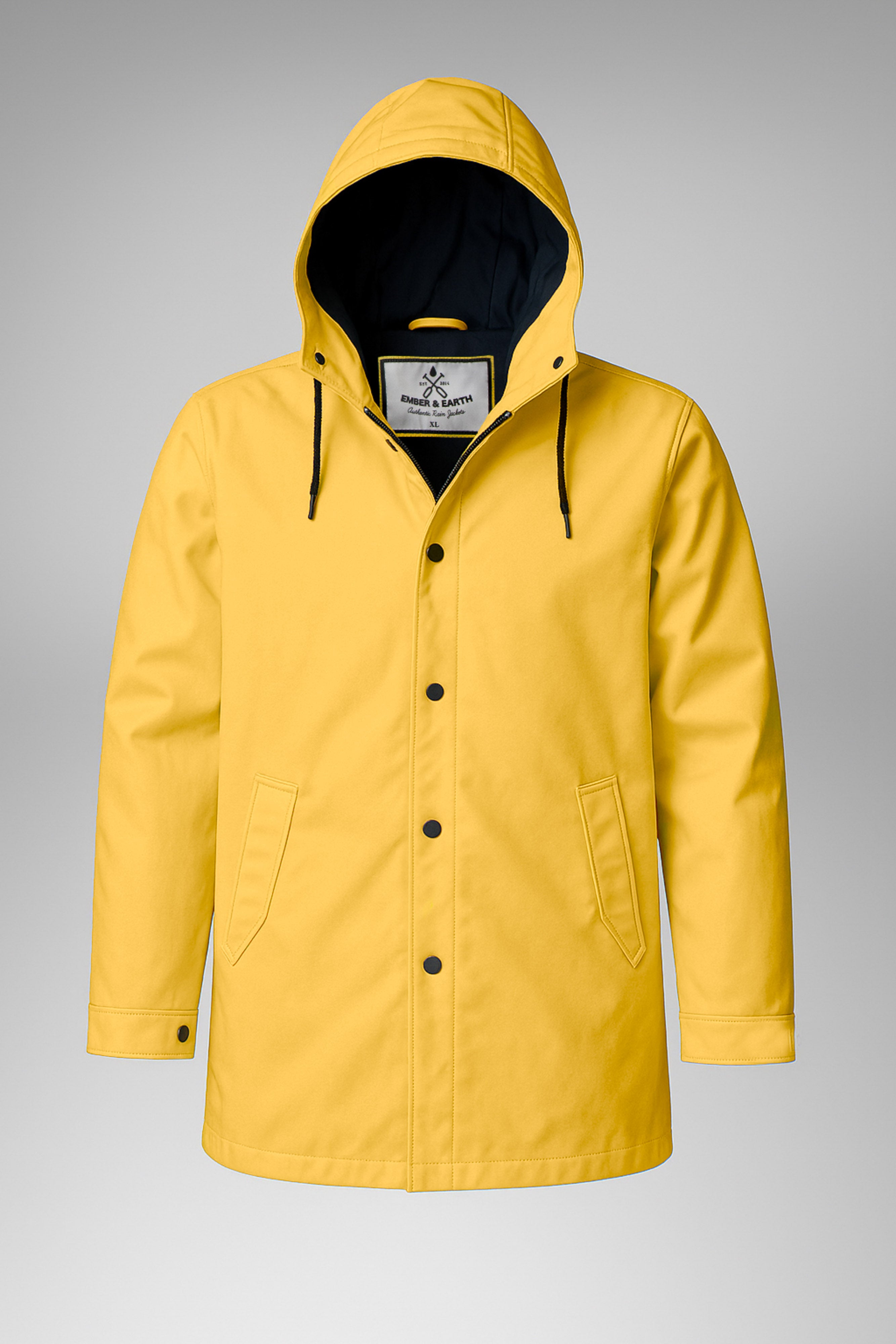 Yellow The Original Vintage Rain Jacket, Classic Slim Fit