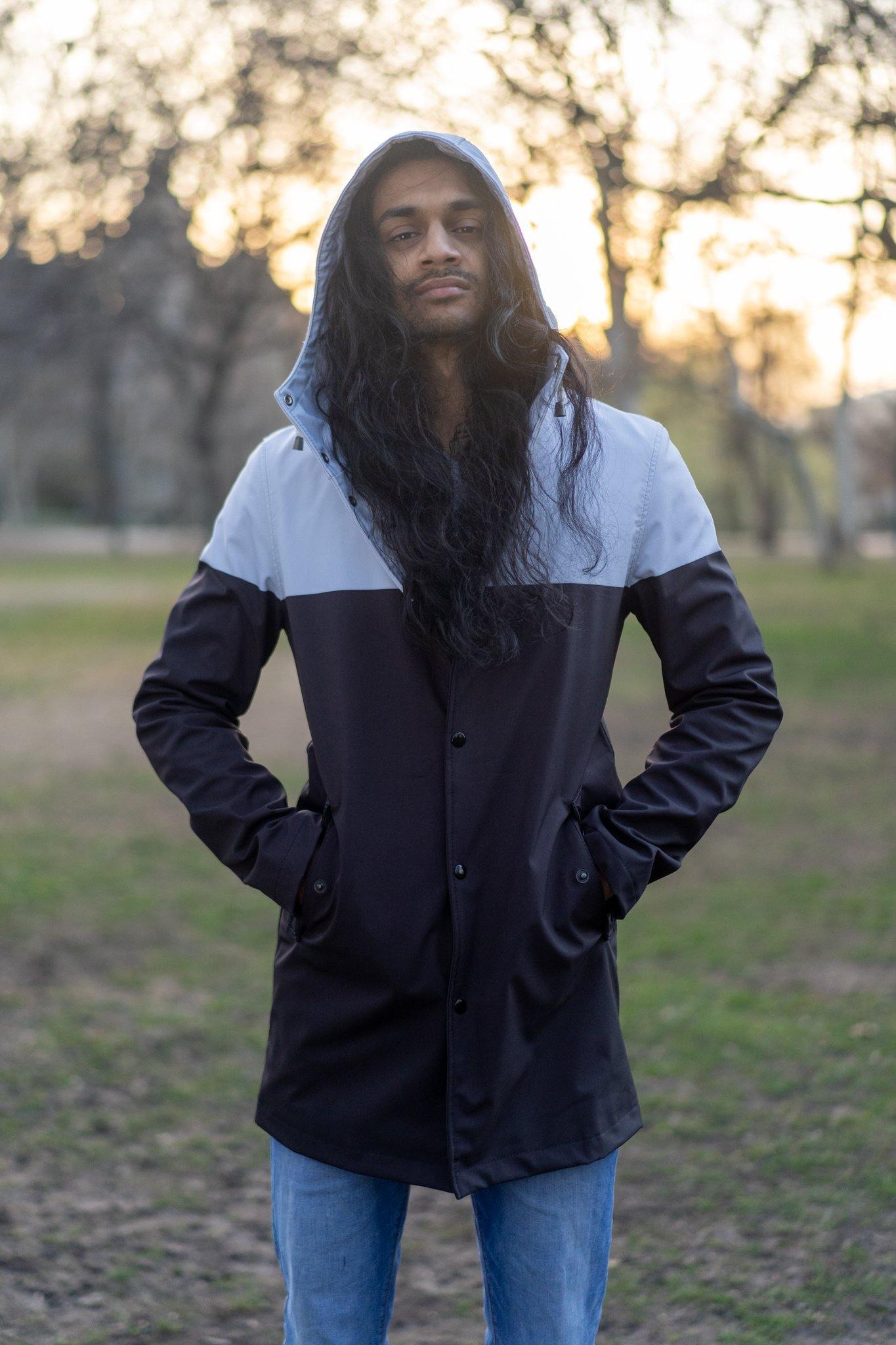 【希少】OFF-WHITE Unfinished Raincoat ブラック OFF-WHITE オフホワイト レインコート