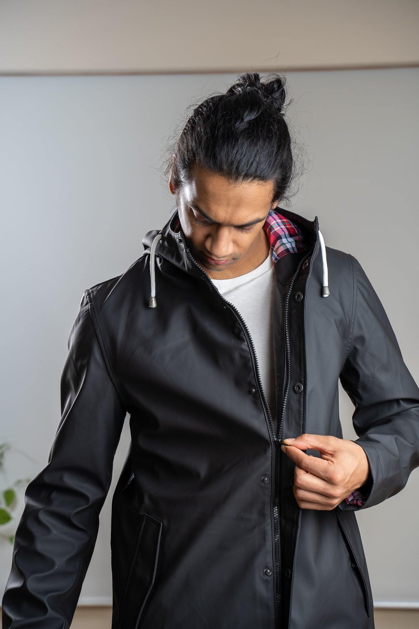 Rubberised Edition - Black - Ember&Earth Rainwear